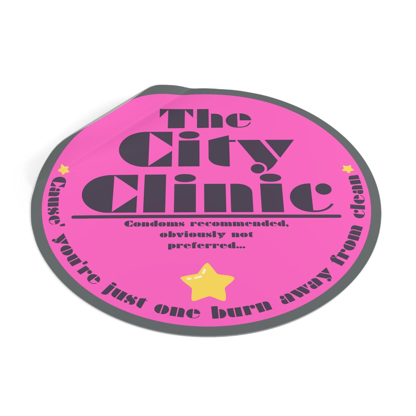 THE CITY CLINIC-Round Vinyl Stickers