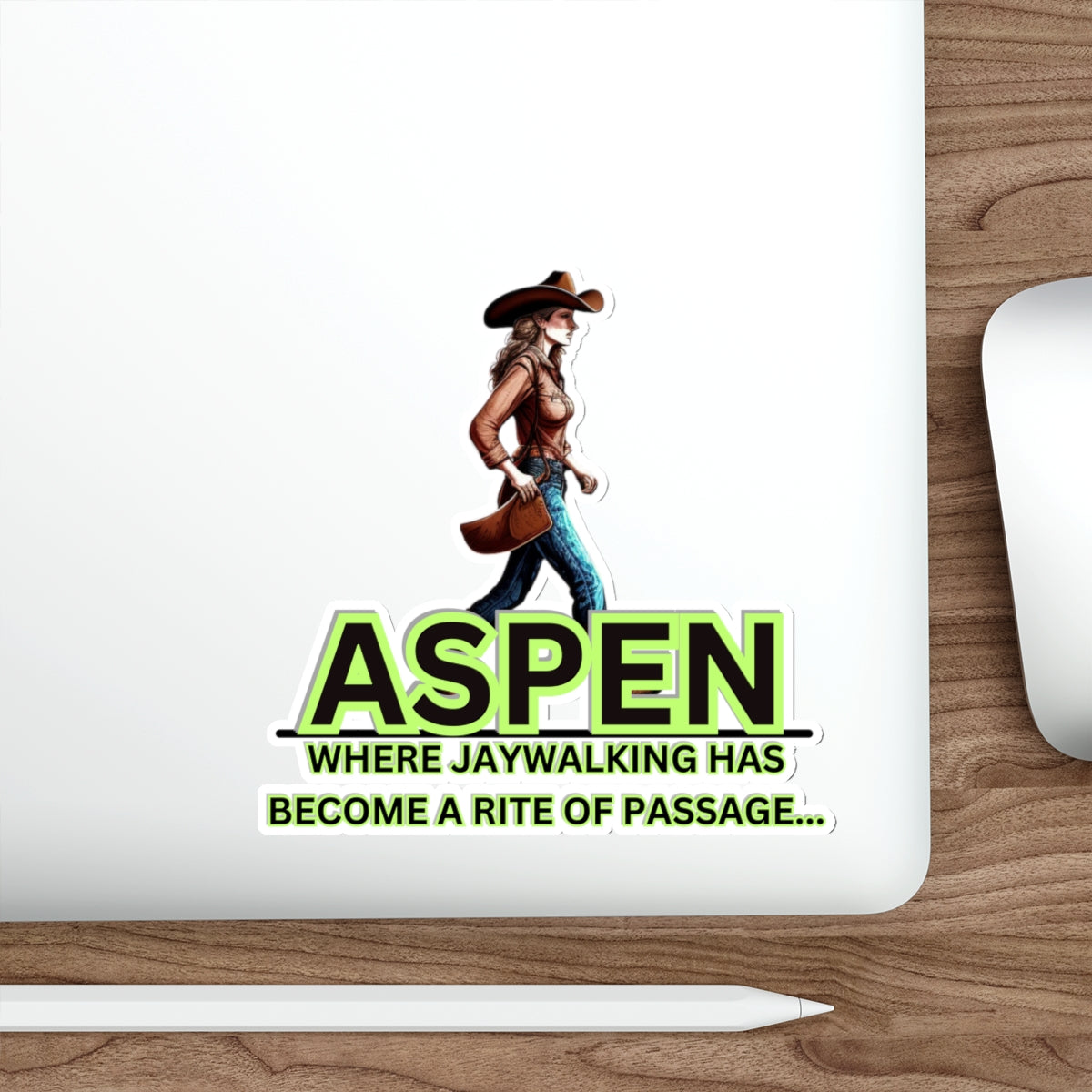 ASPEN JAYWALKING RITE OF PASSAGE-Die-Cut Stickers