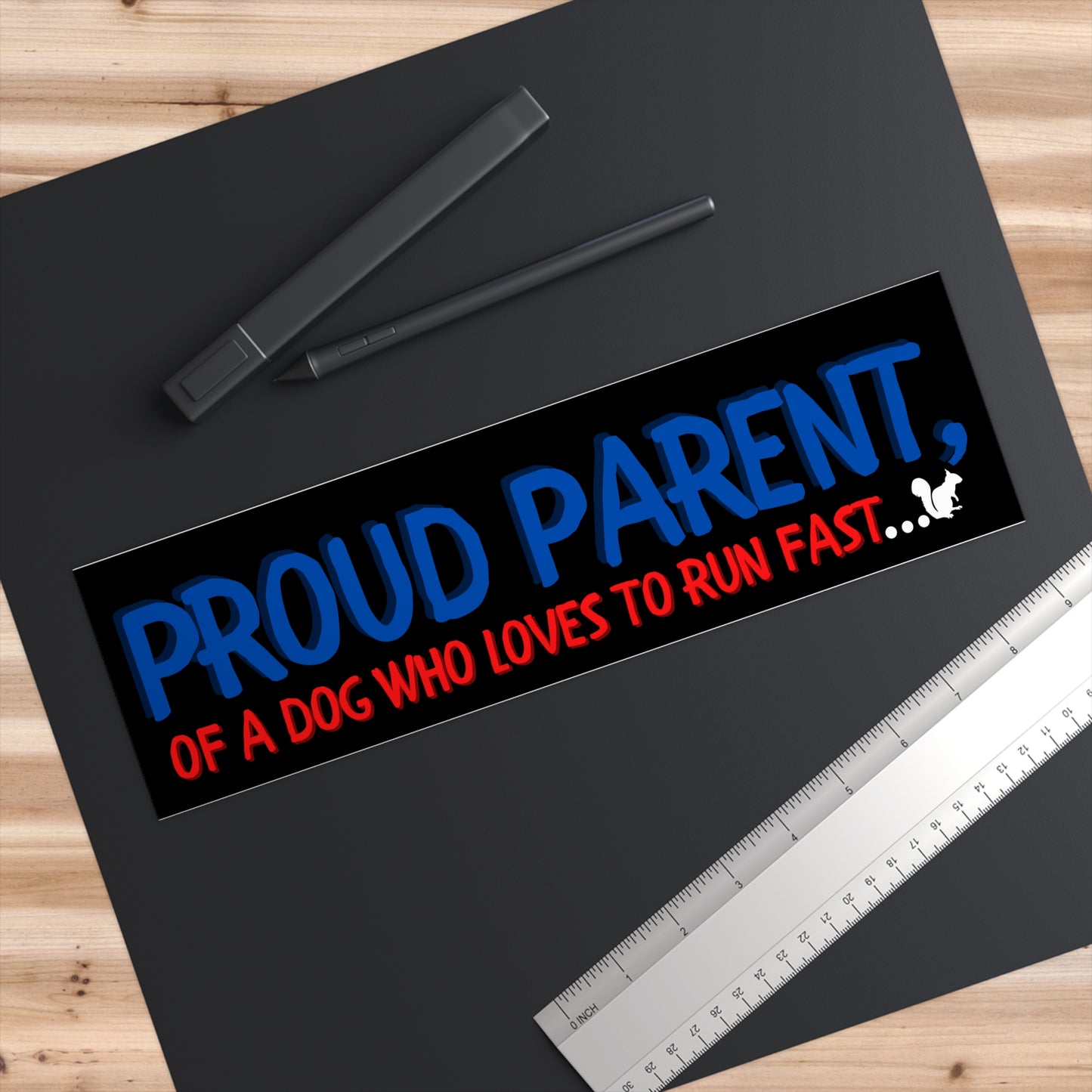 PROUD PARENT DOG RUNS FAST-Bumper Stickers