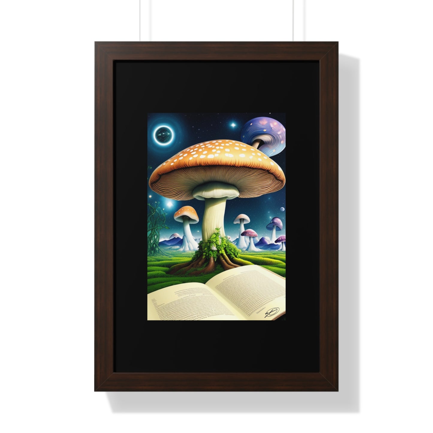 MUSHROOM EDUCATION-Framed Vertical Poster