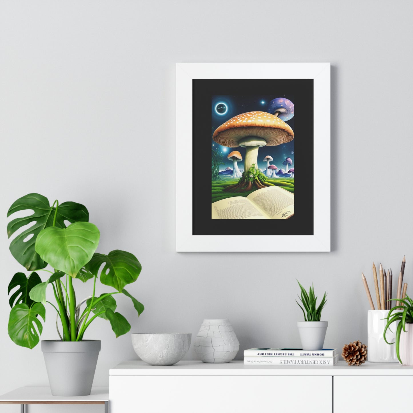 MUSHROOM EDUCATION-Framed Vertical Poster