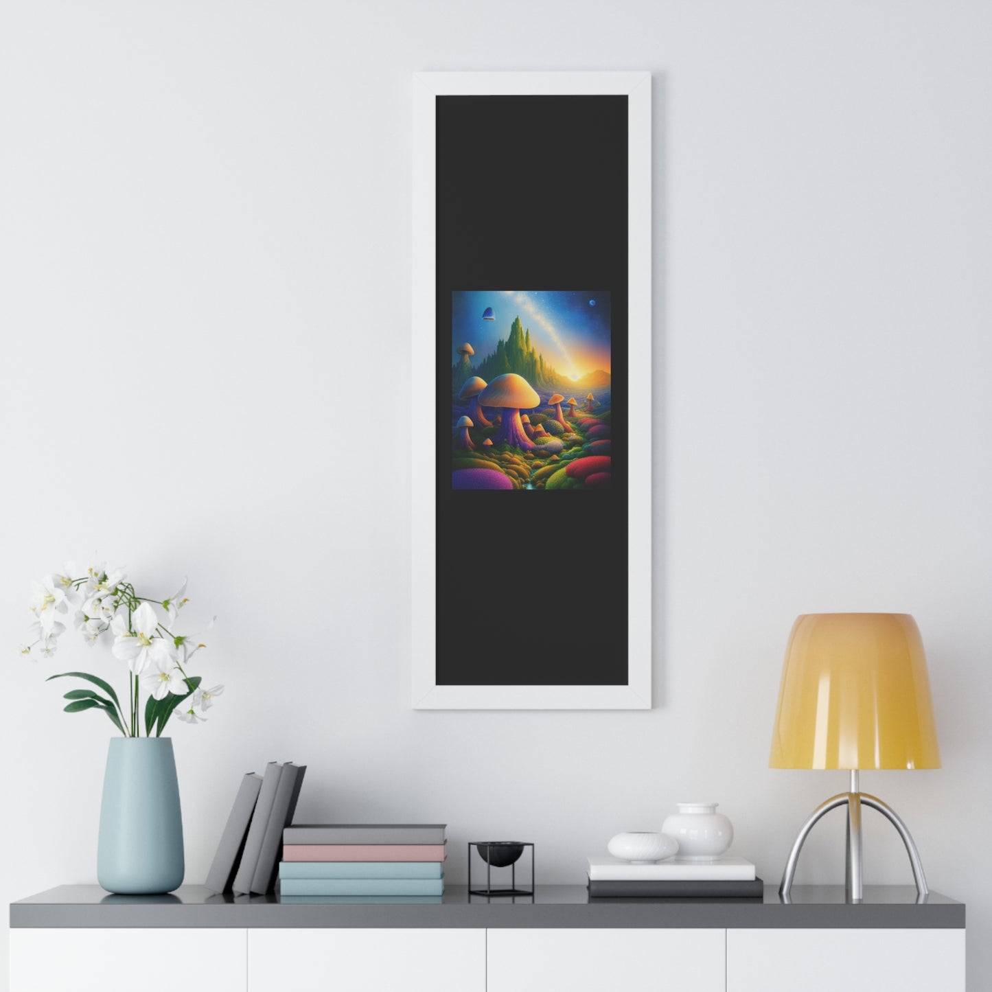 JAMES ATCHISON IN MUSHROOM LAND-Framed Vertical Poster