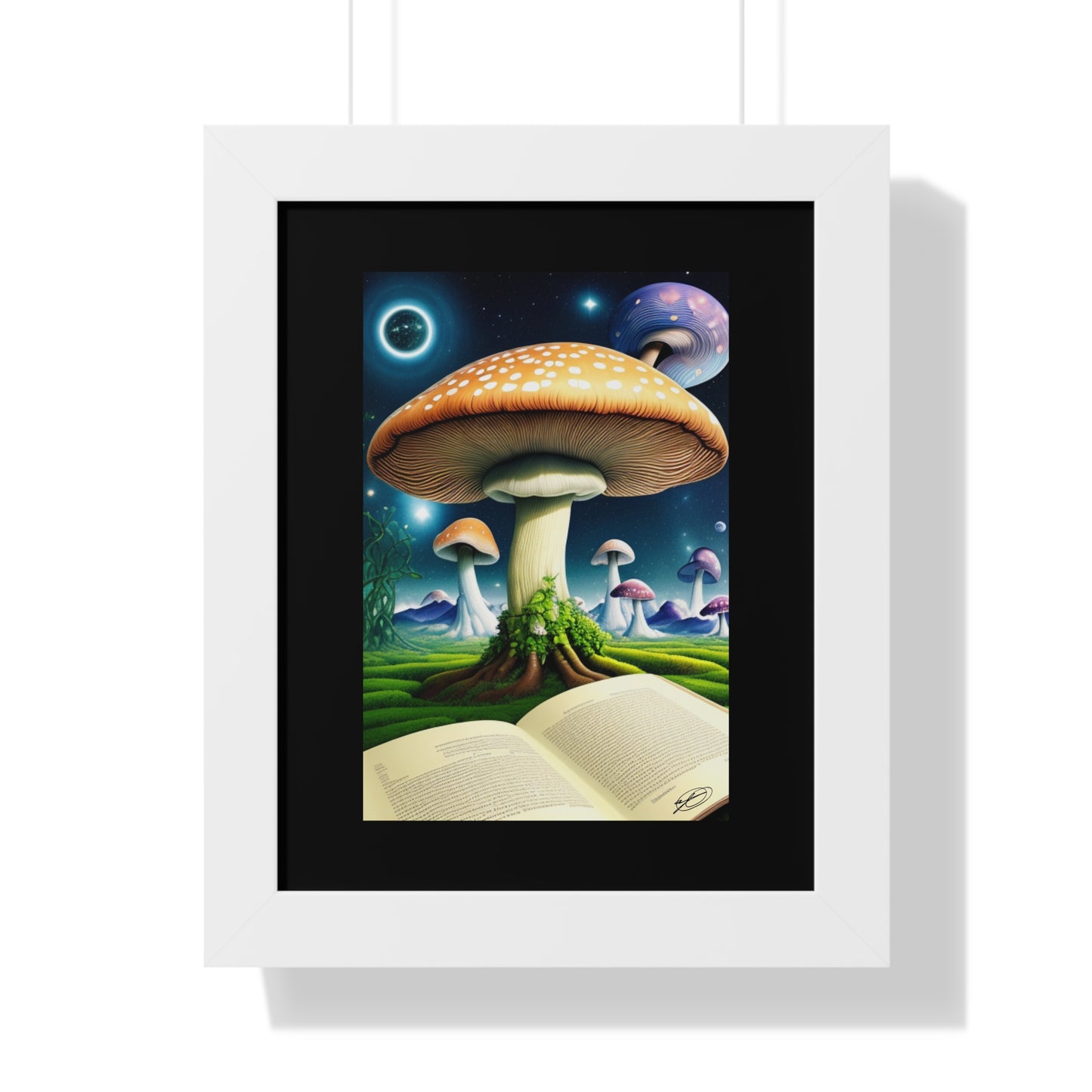 MUSHROOM EDUCATION-Framed Vertical Poster