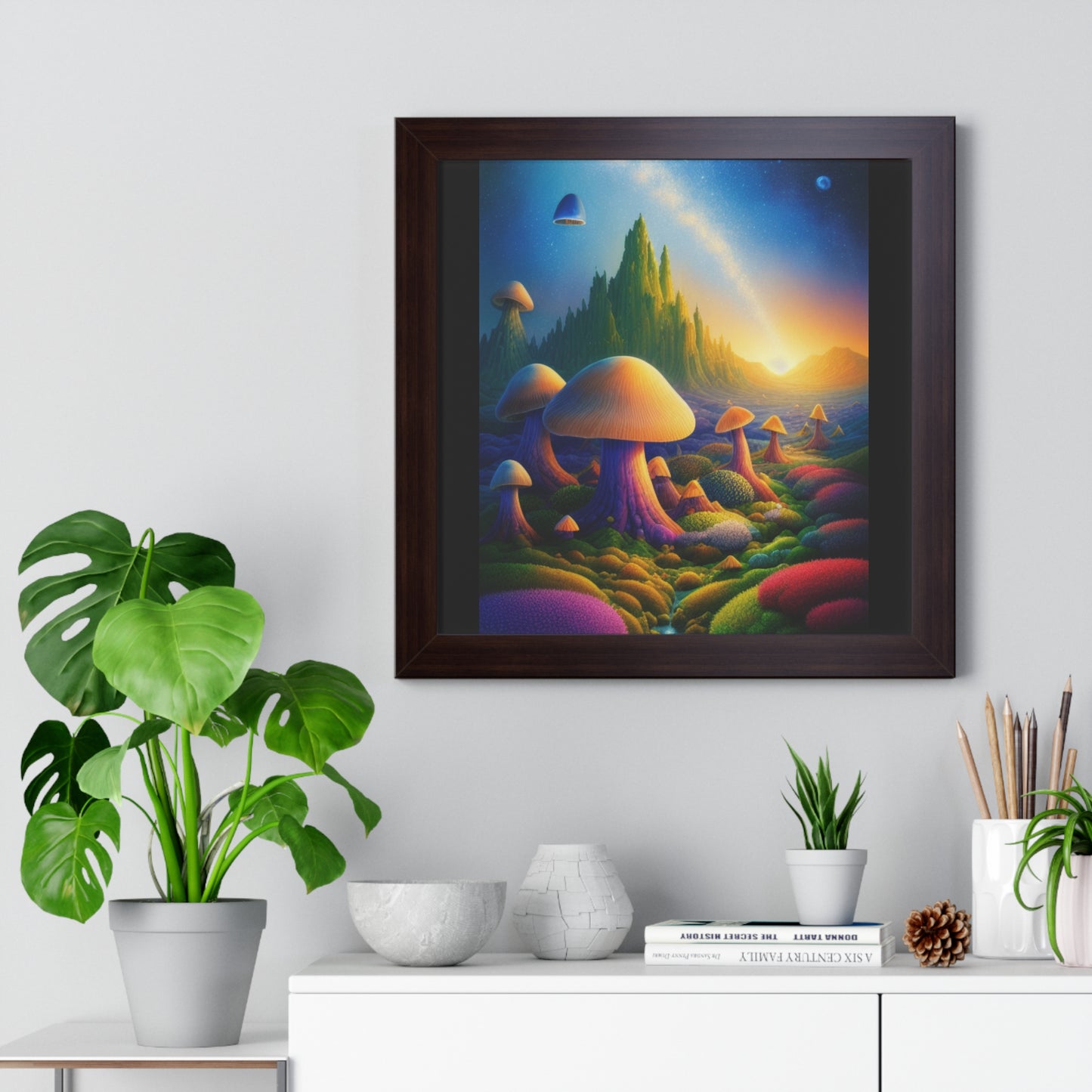 JAMES ATCHISON IN MUSHROOM LAND-Framed Vertical Poster