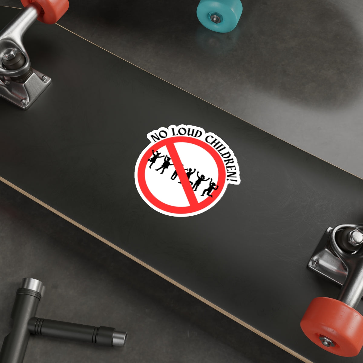 NO LOUD CHILDREN-Die-Cut Stickers