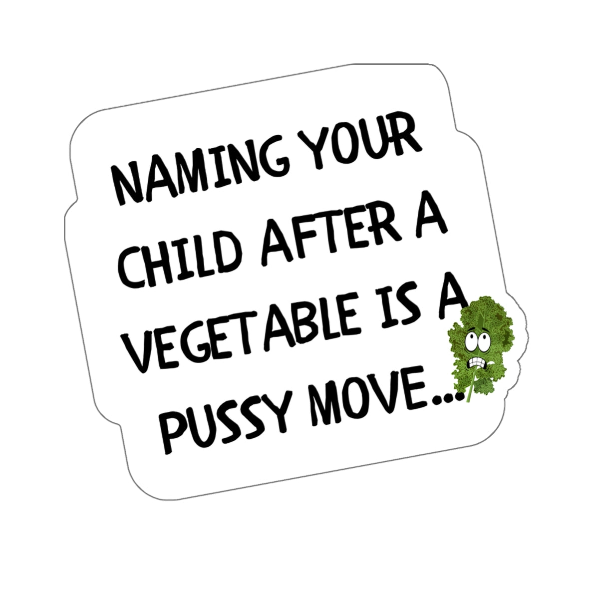 NAMING YOUR CHILD KALE-Die-Cut Stickers