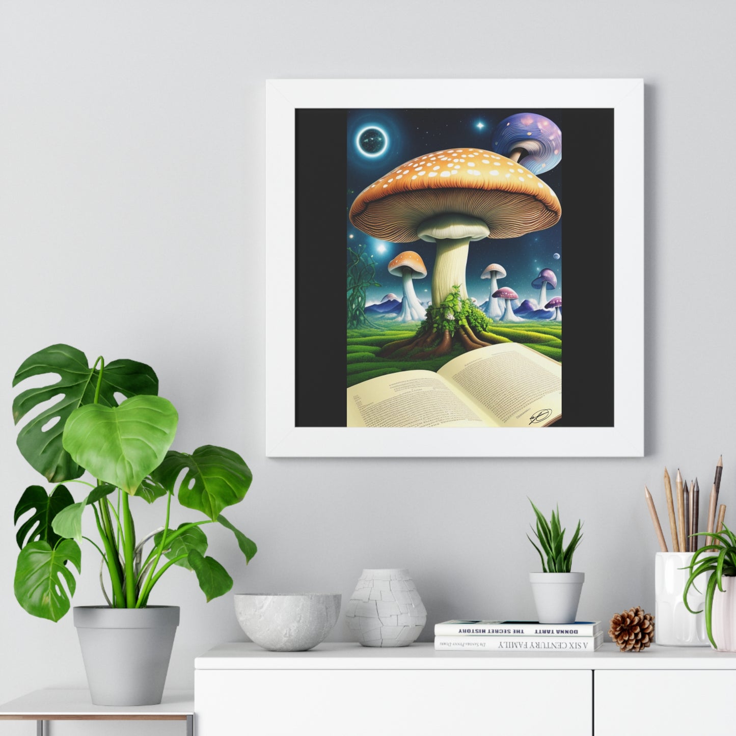 MUSHROOM EDUCATION-Framed Vertical Poster