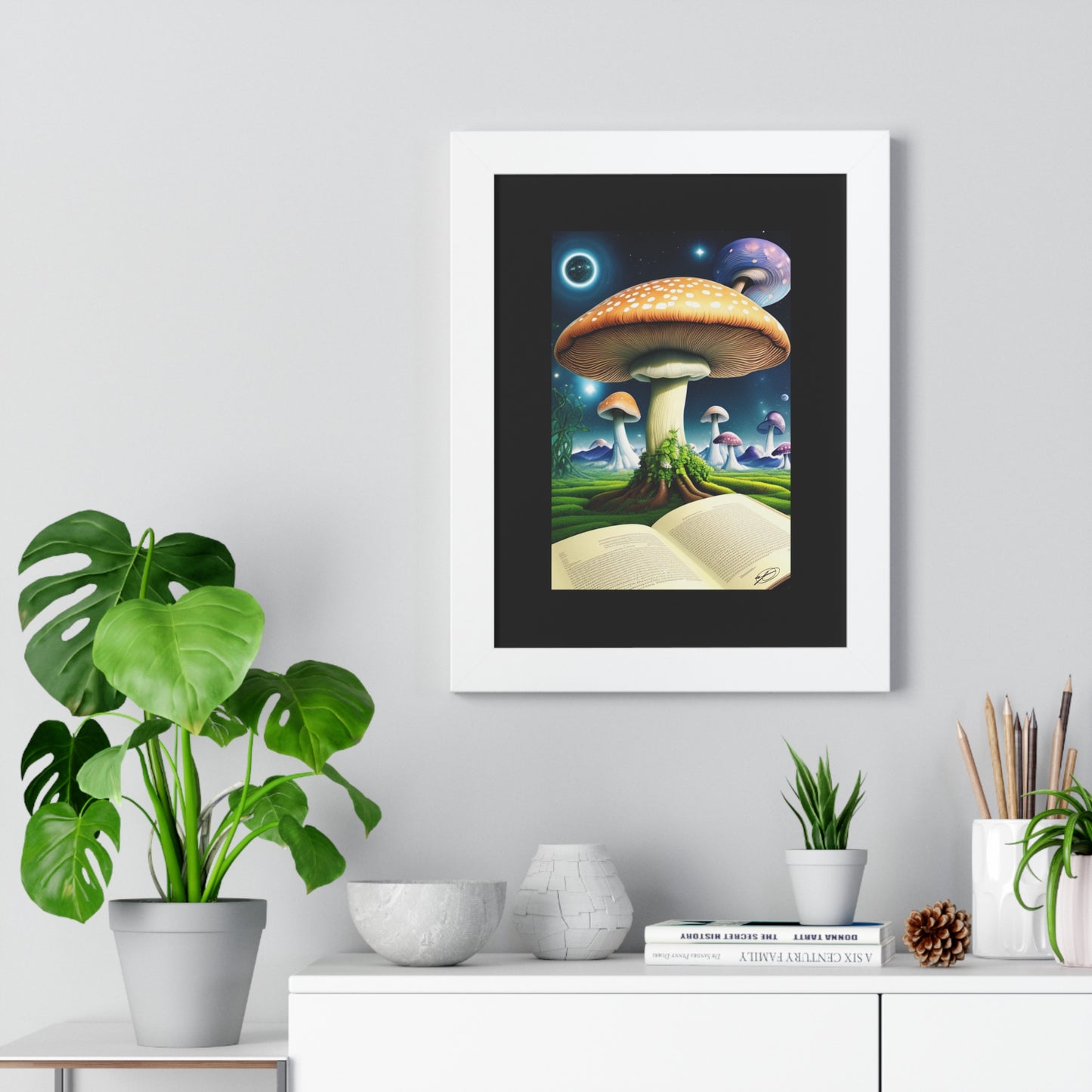 MUSHROOM EDUCATION-Framed Vertical Poster