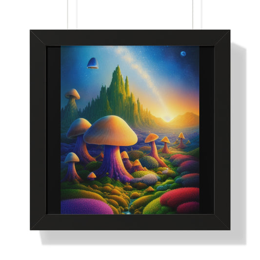 JAMES ATCHISON IN MUSHROOM LAND-Framed Vertical Poster