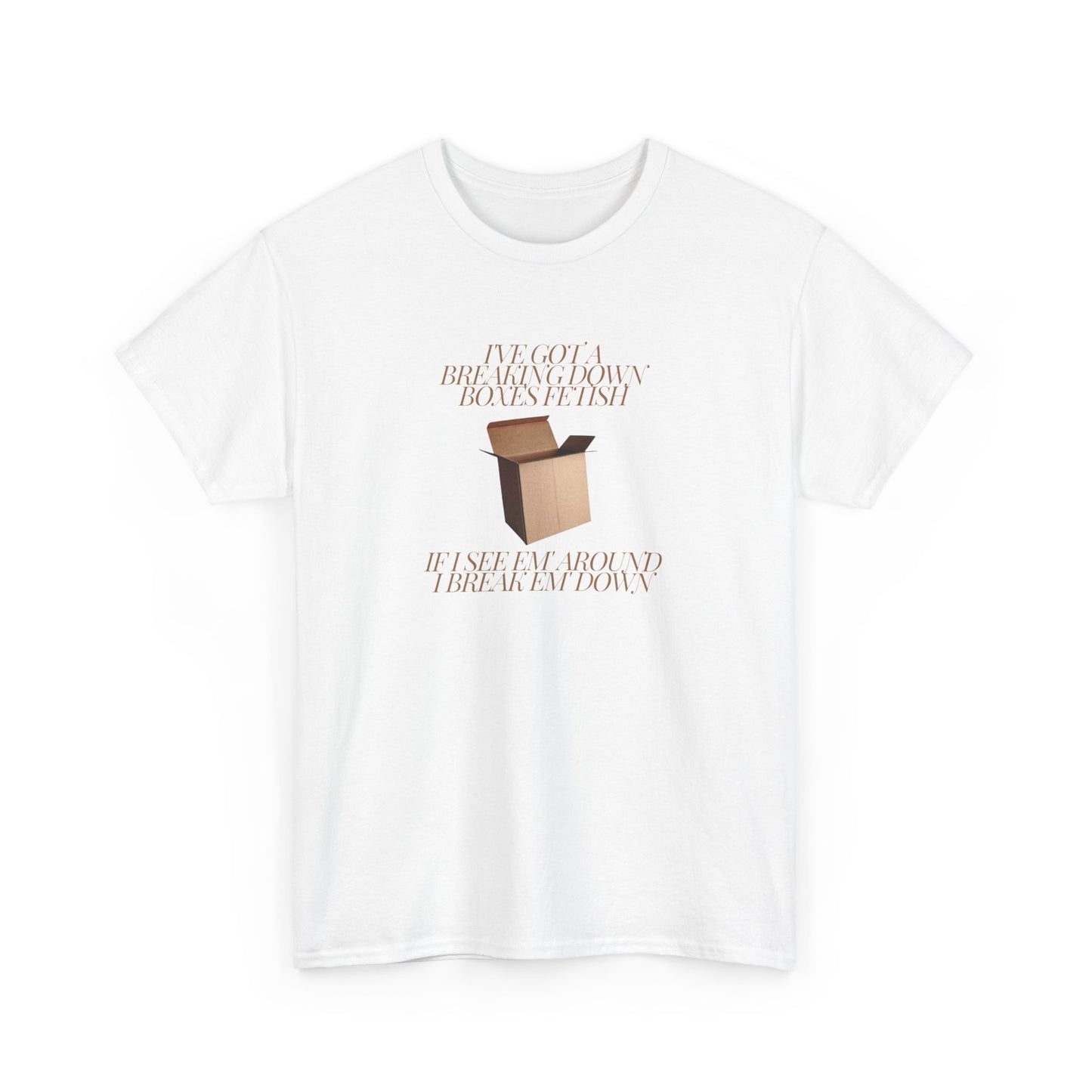 BREAKING DOWN BOXES FETISH-Unisex Heavy Cotton Tee