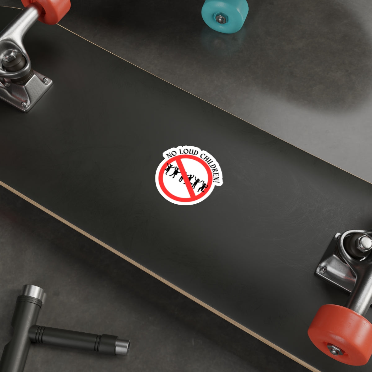 NO LOUD CHILDREN-Die-Cut Stickers