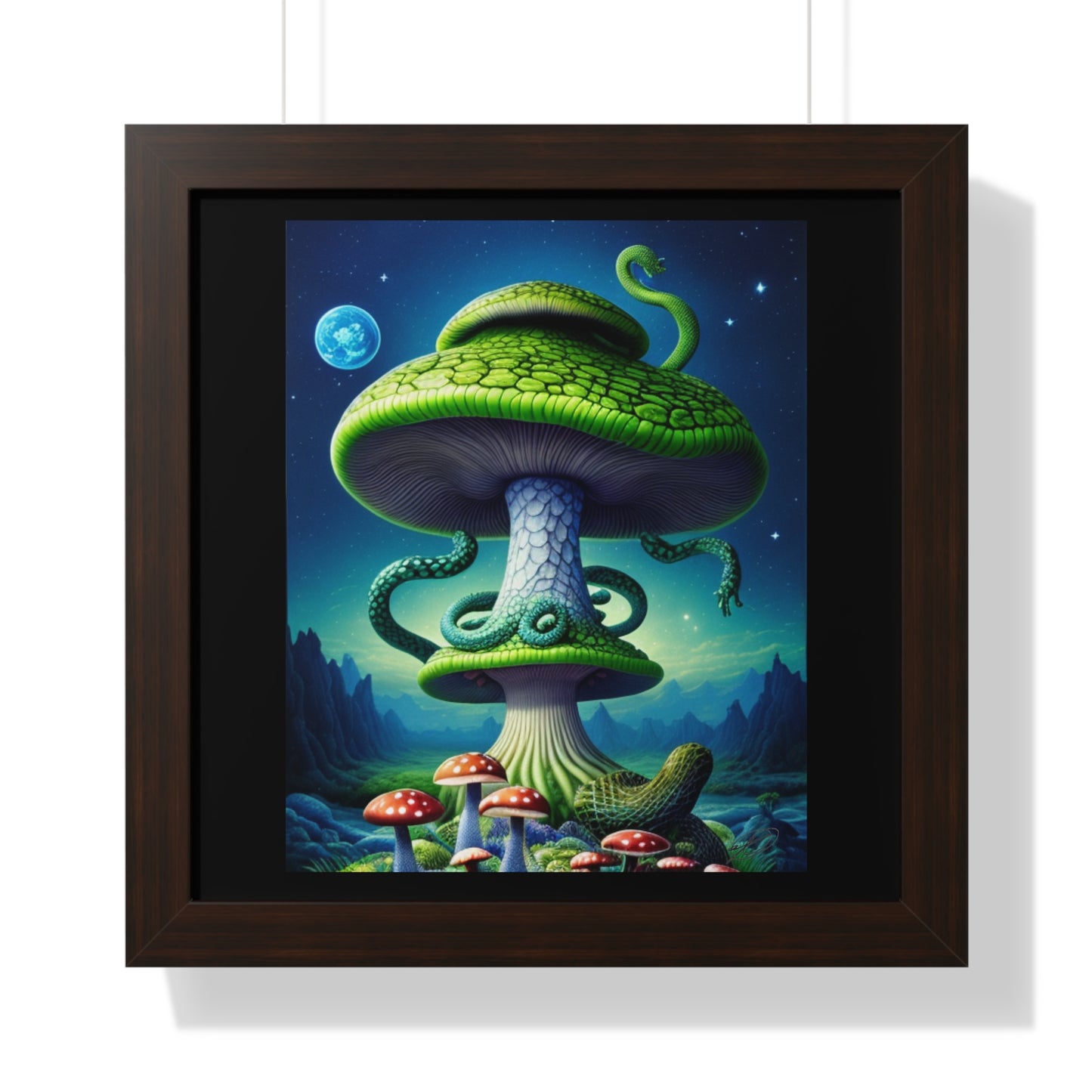 MUSHROOM DEVIL-Framed Vertical Poster