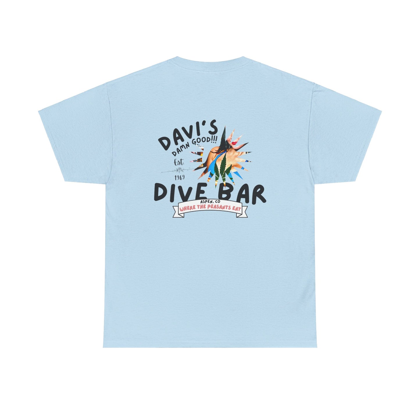 DAVE'S DIVE BAR ASPEN CO-Unisex Heavy Cotton Tee