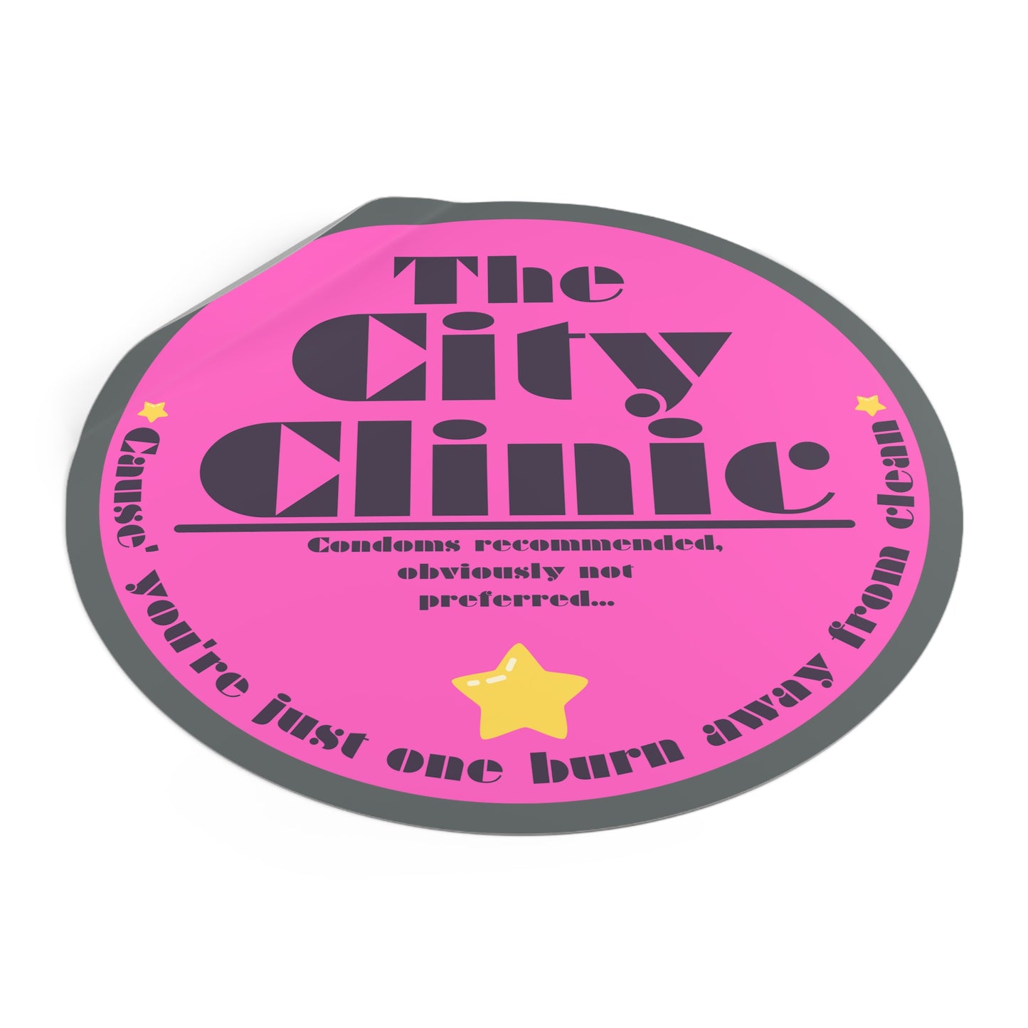 THE CITY CLINIC-Round Vinyl Stickers