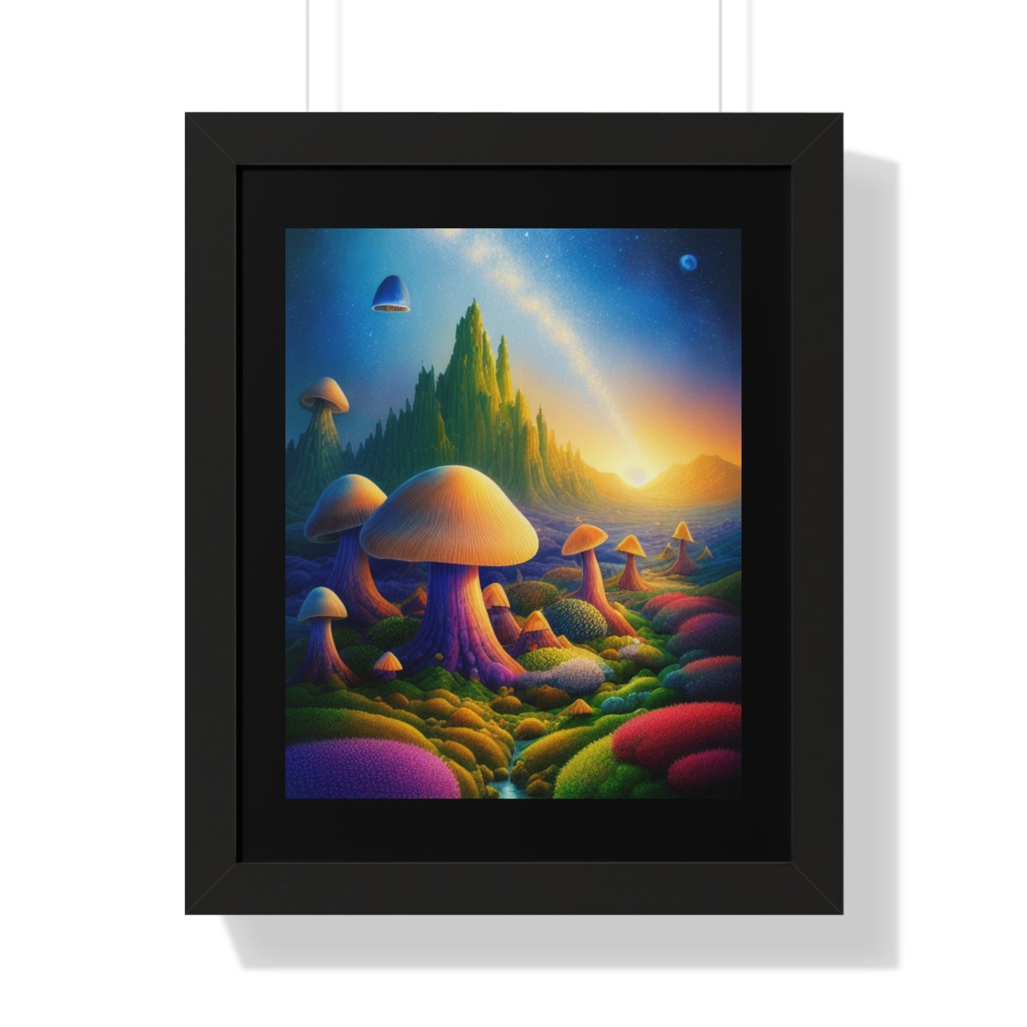 JAMES ATCHISON IN MUSHROOM LAND-Framed Vertical Poster