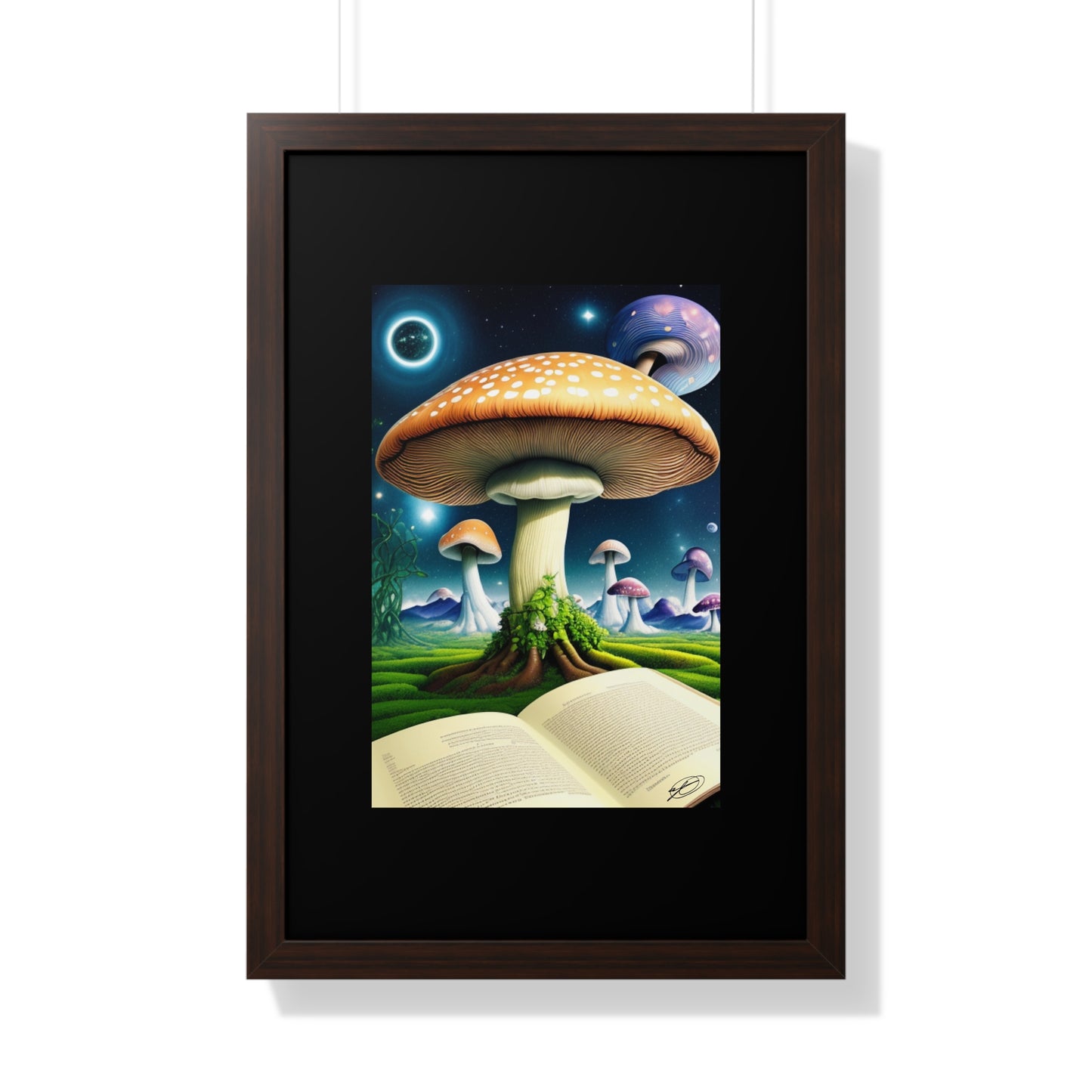 MUSHROOM EDUCATION-Framed Vertical Poster