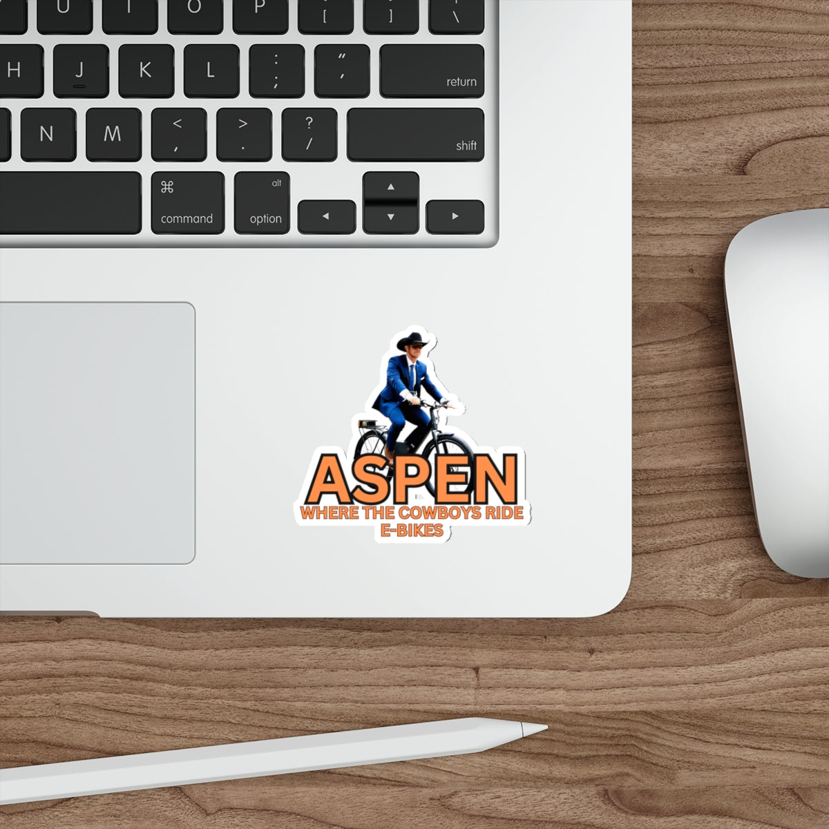 ASPEN COWBOYS RIDE EBIKES-Die-Cut Stickers