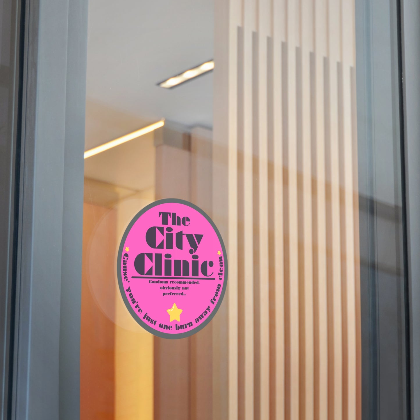 THE CITY CLINIC-Round Vinyl Stickers