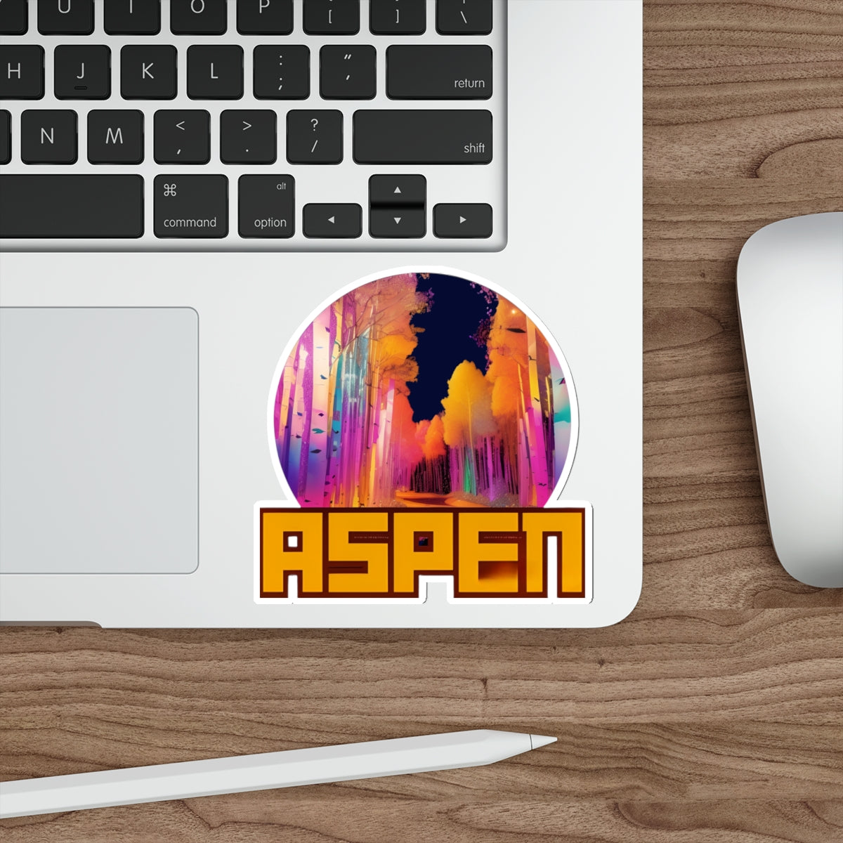 ASPEN NEON TREES-Die-Cut Stickers