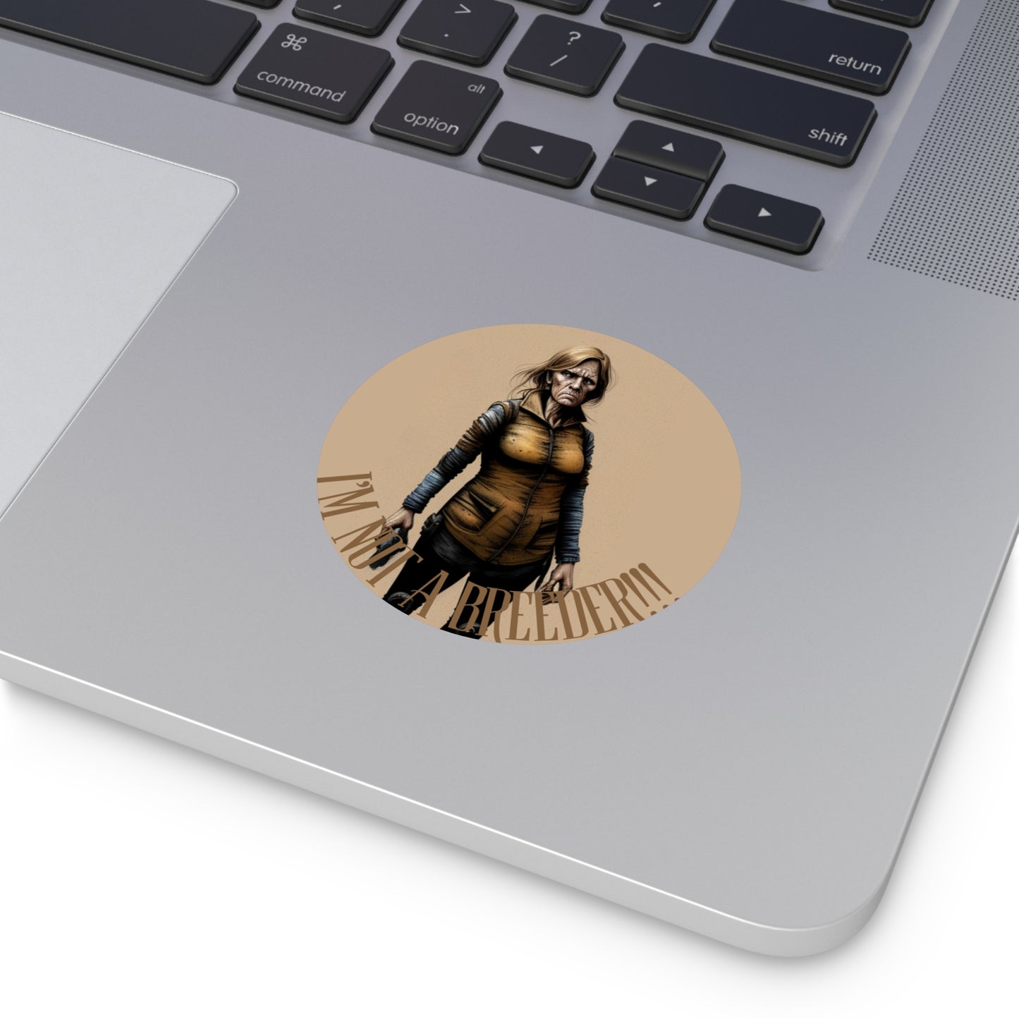 NOT A BREEDER (Suzanne) Round Vinyl Stickers