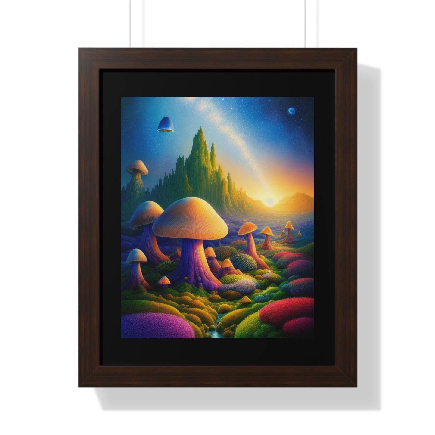 JAMES ATCHISON IN MUSHROOM LAND-Framed Vertical Poster