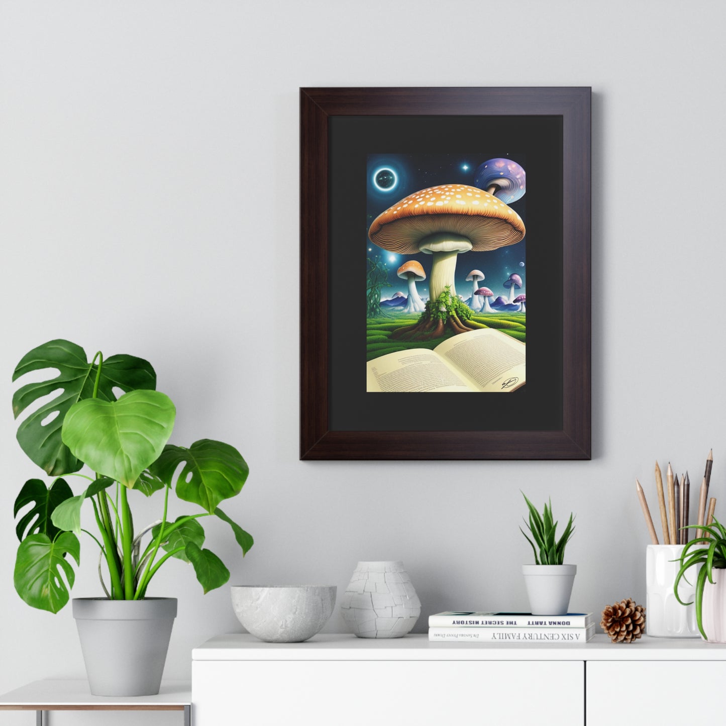 MUSHROOM EDUCATION-Framed Vertical Poster