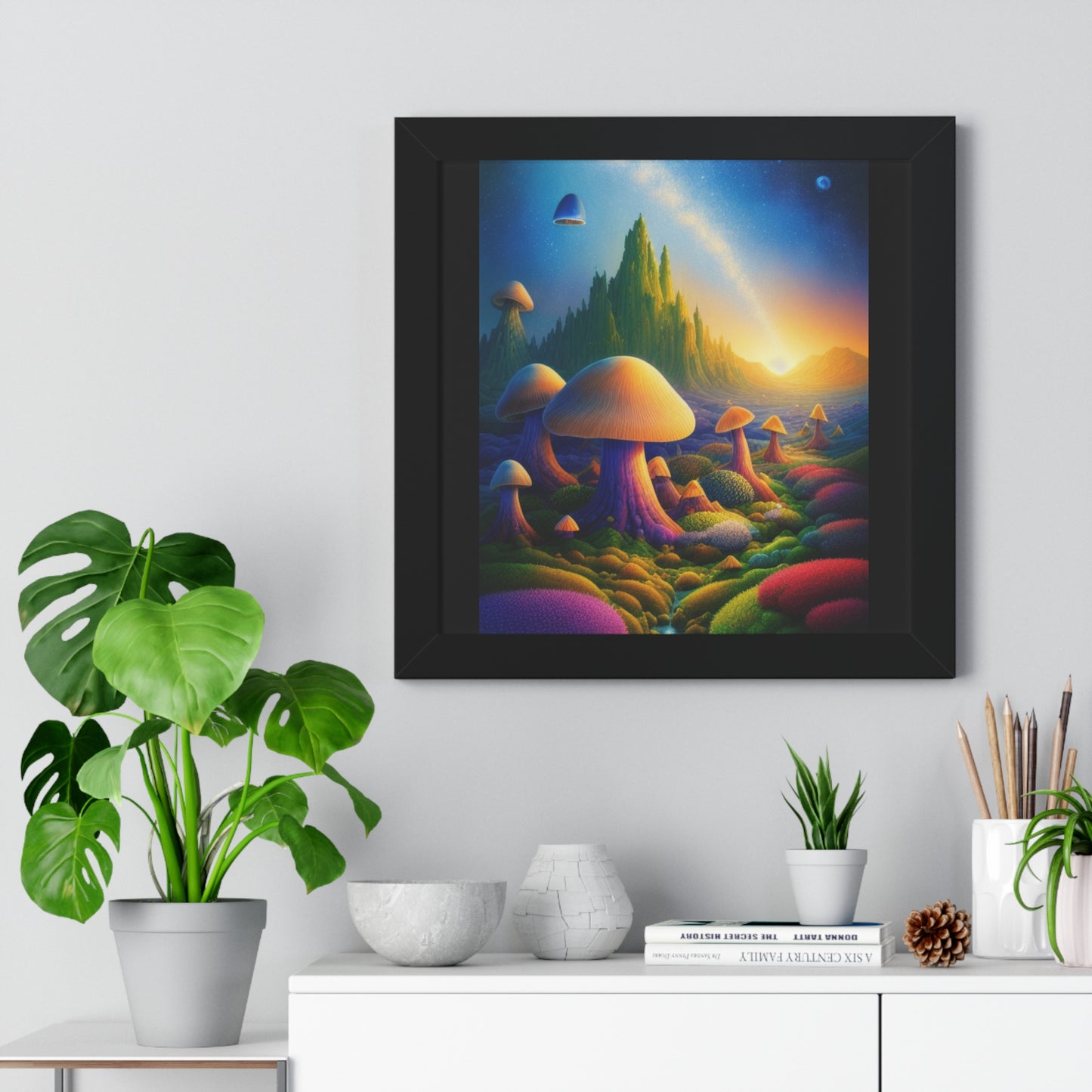 JAMES ATCHISON IN MUSHROOM LAND-Framed Vertical Poster