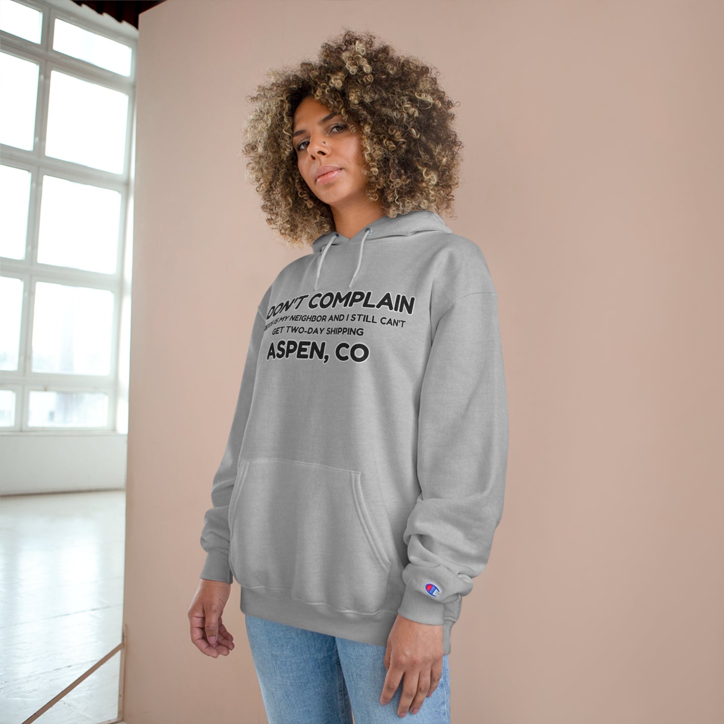 DONT COMPLAIN-BEZOS-ASPEN Champion Hoodie