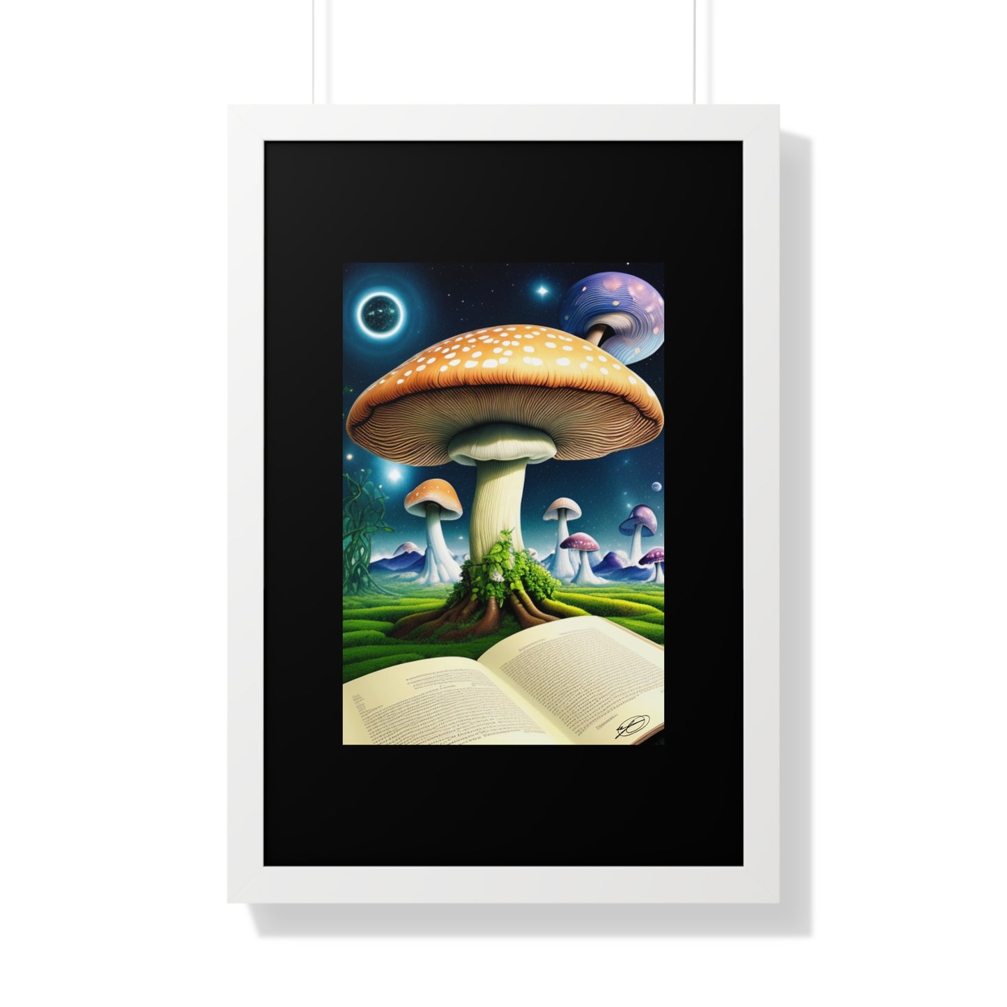 MUSHROOM EDUCATION-Framed Vertical Poster