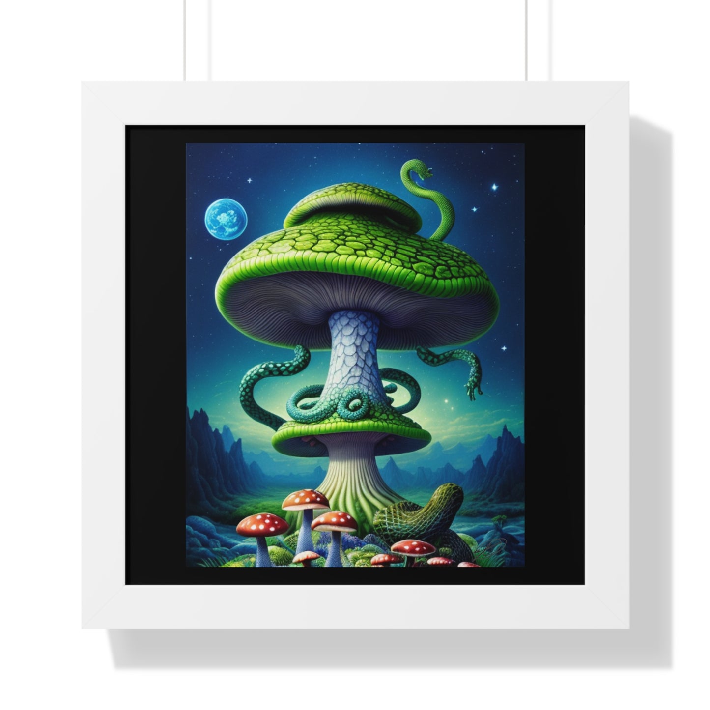 MUSHROOM DEVIL-Framed Vertical Poster