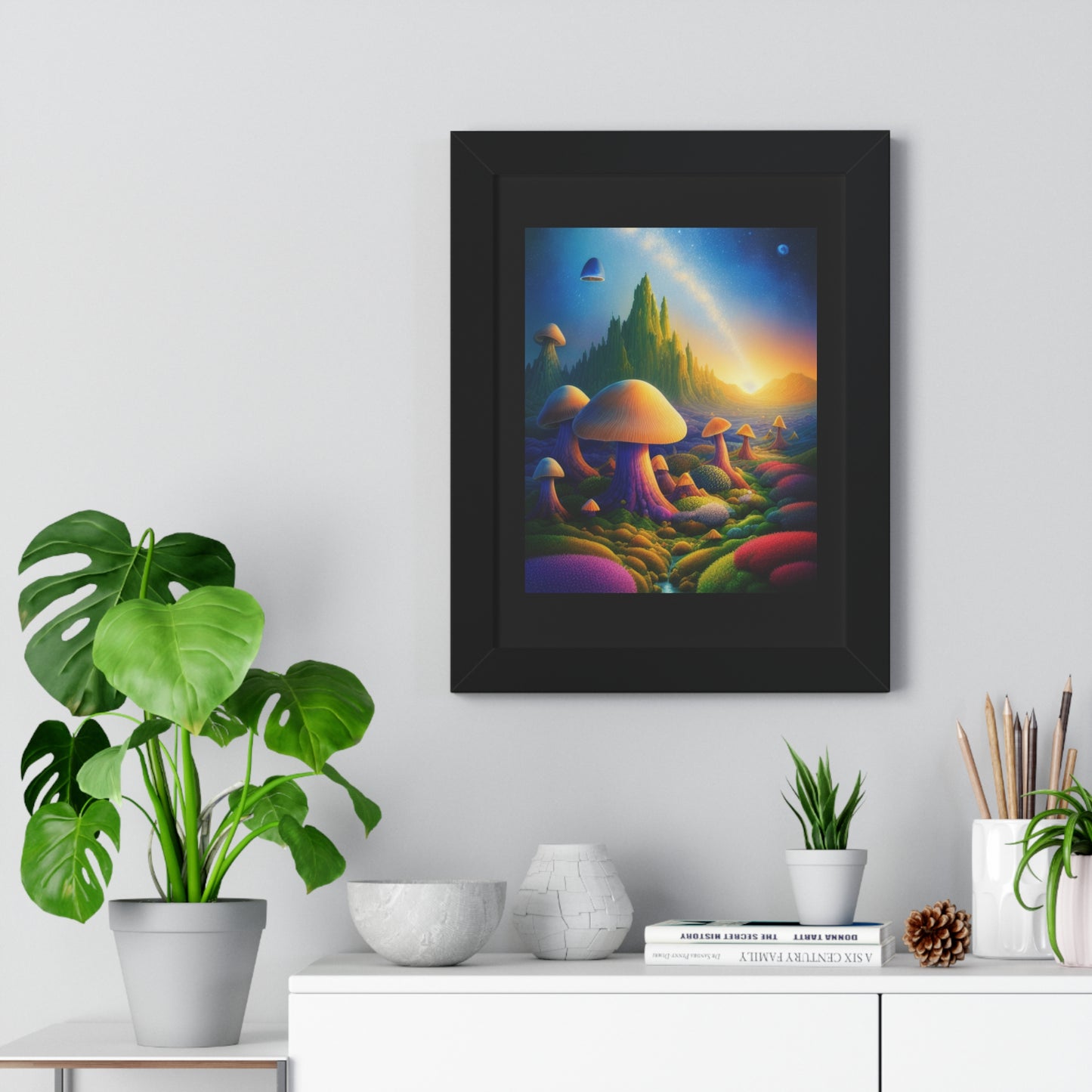 JAMES ATCHISON IN MUSHROOM LAND-Framed Vertical Poster