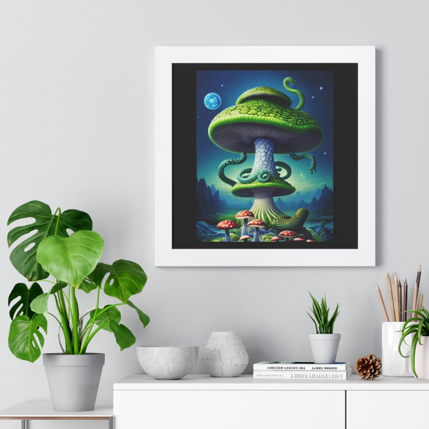 MUSHROOM DEVIL-Framed Vertical Poster