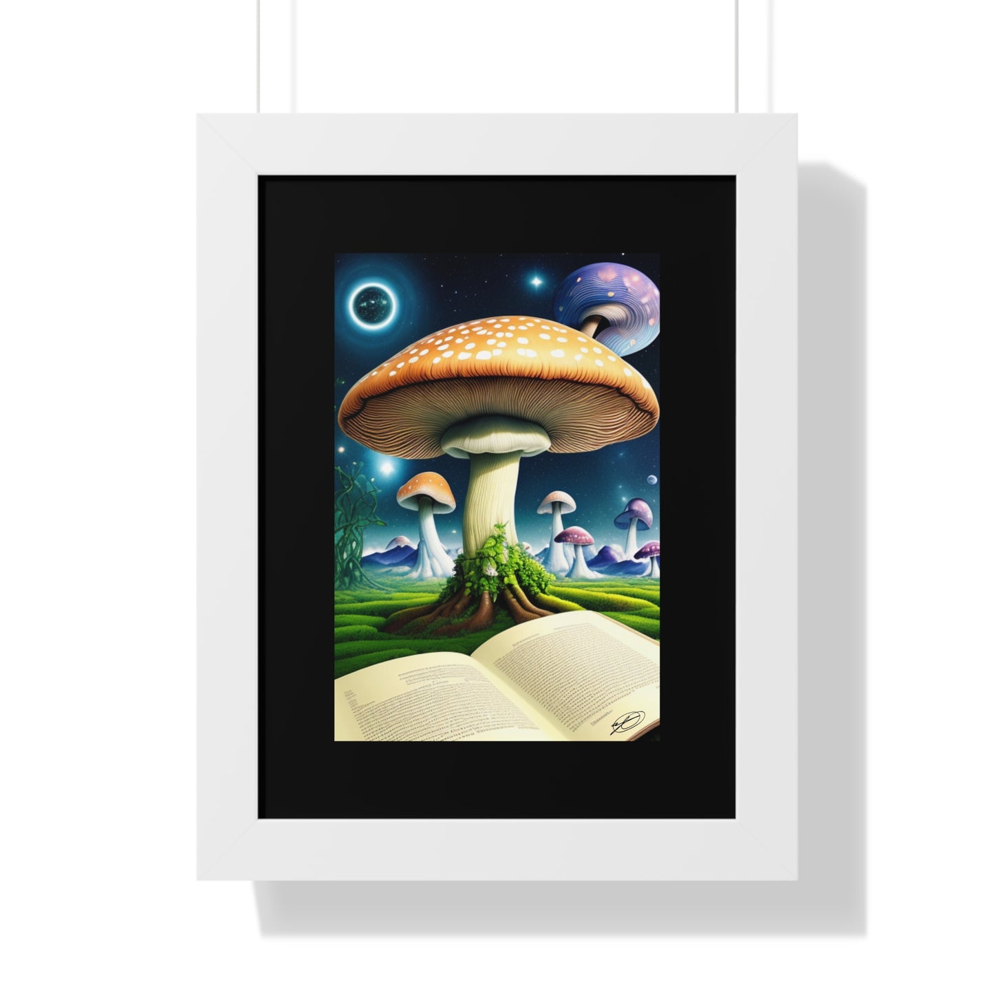 MUSHROOM EDUCATION-Framed Vertical Poster