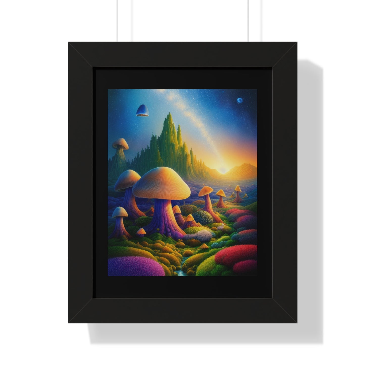 JAMES ATCHISON IN MUSHROOM LAND-Framed Vertical Poster