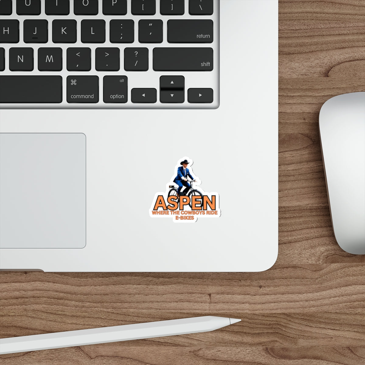 ASPEN COWBOYS RIDE EBIKES-Die-Cut Stickers