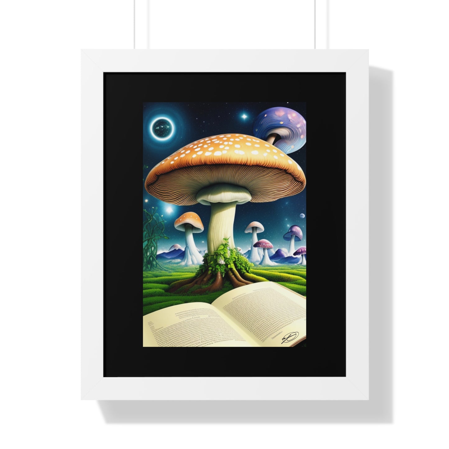 MUSHROOM EDUCATION-Framed Vertical Poster