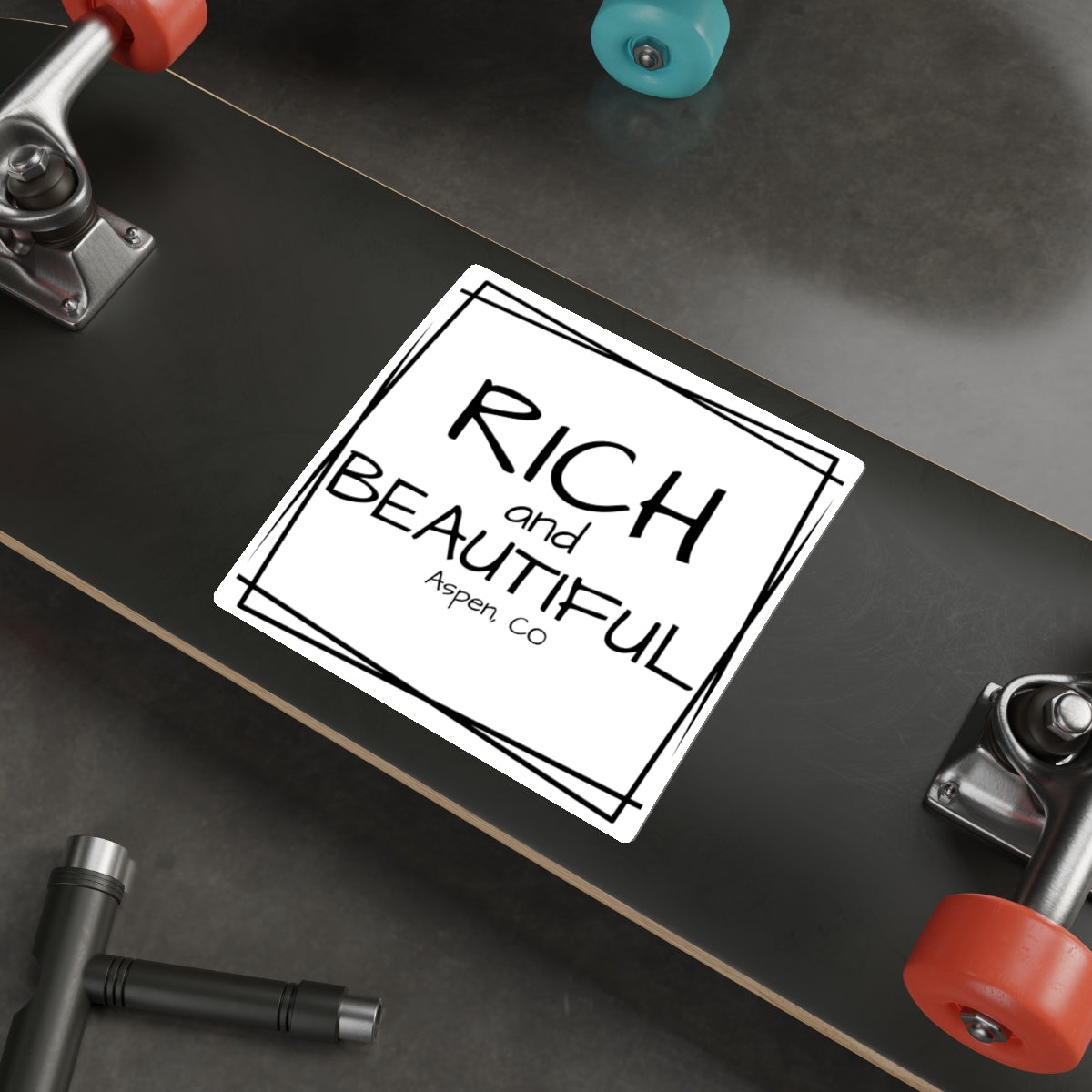 RICH AND BEAUTIFUL Die-Cut Stickers