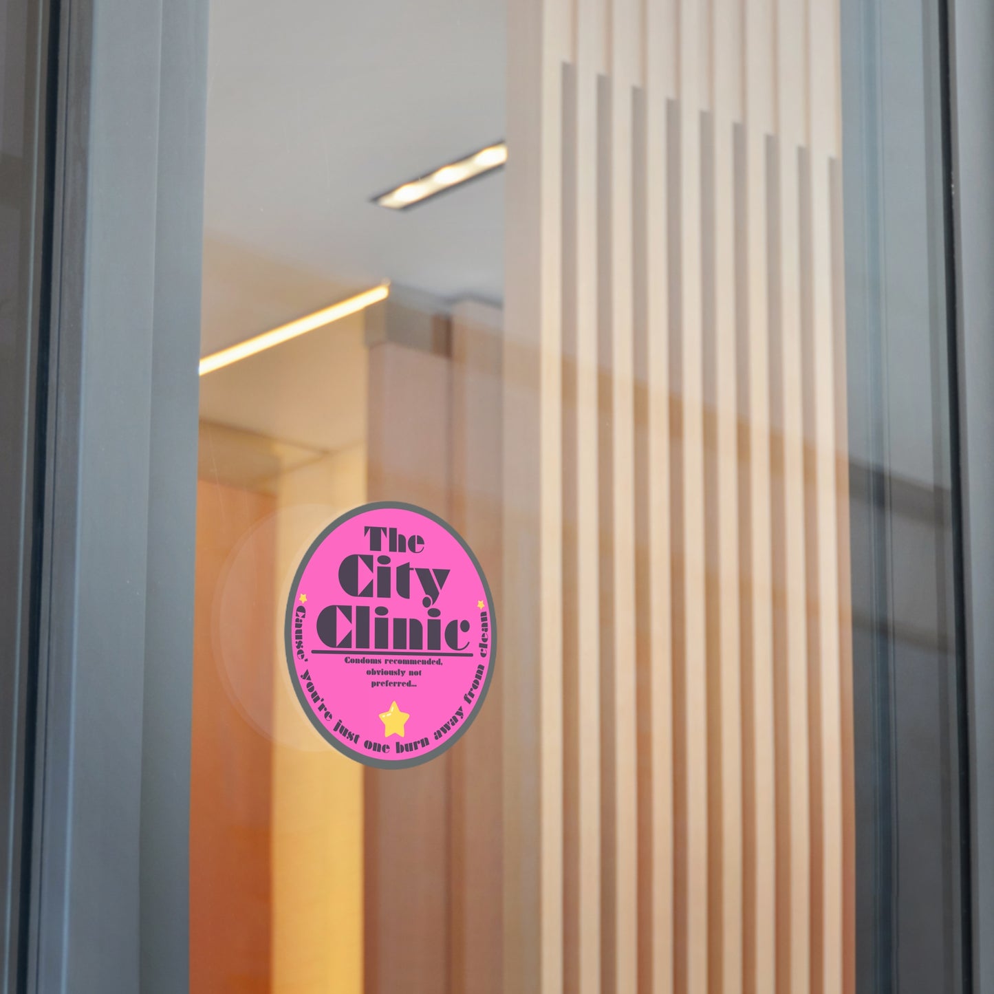 THE CITY CLINIC-Round Vinyl Stickers