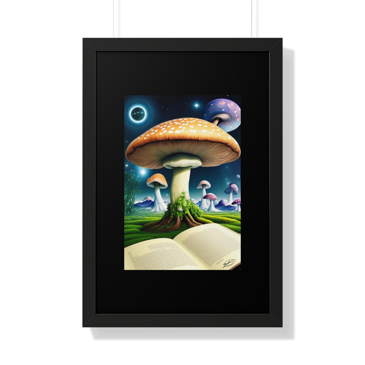 MUSHROOM EDUCATION-Framed Vertical Poster