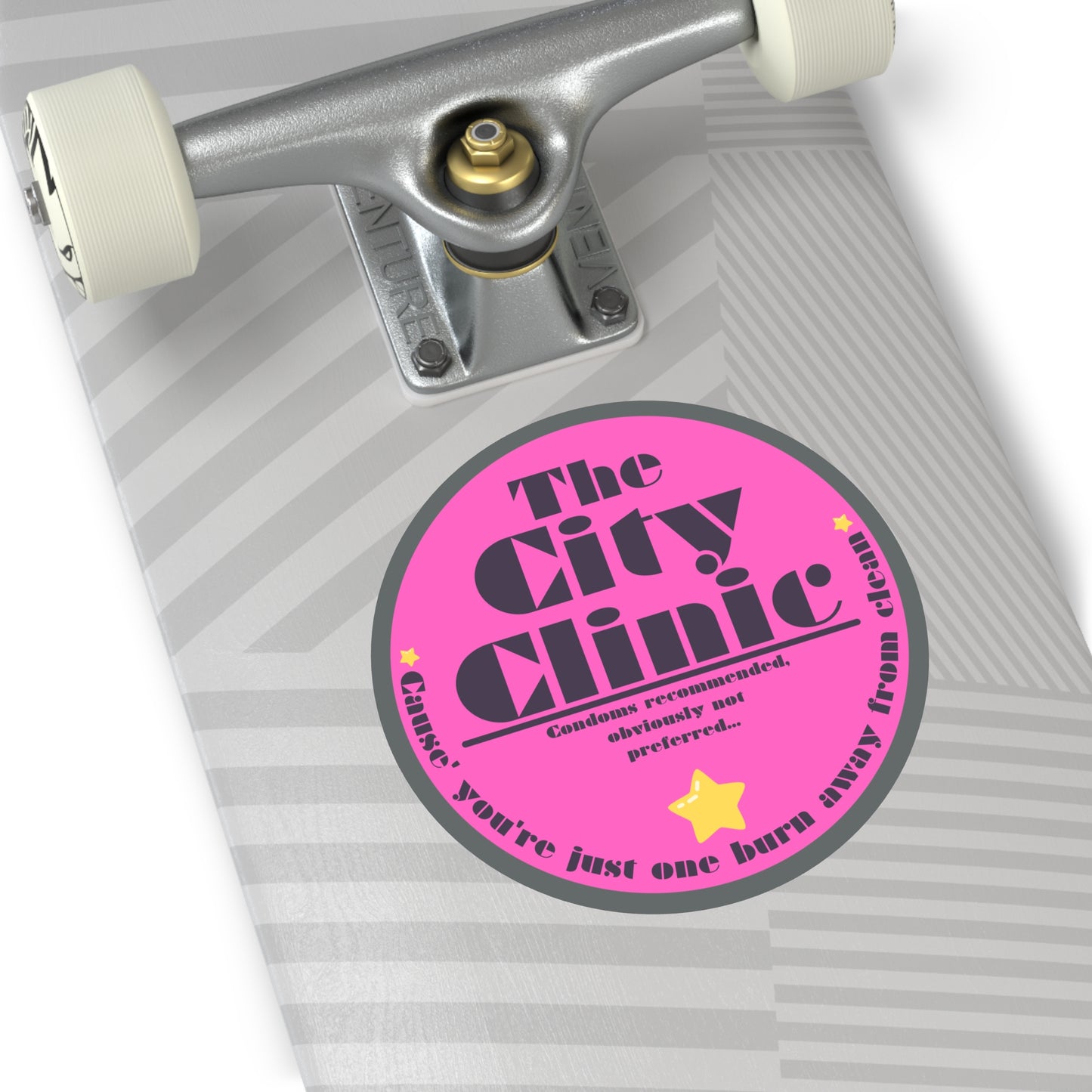 THE CITY CLINIC-Round Vinyl Stickers