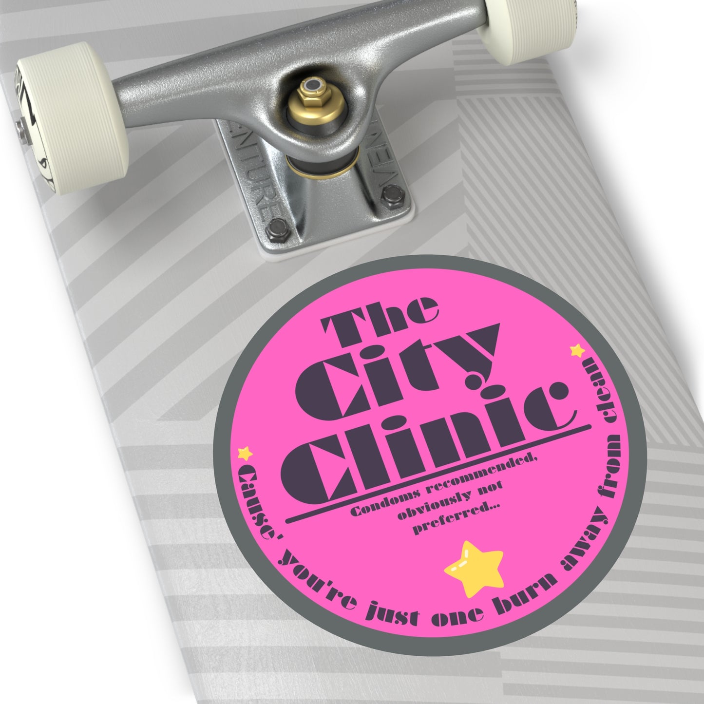 THE CITY CLINIC-Round Vinyl Stickers