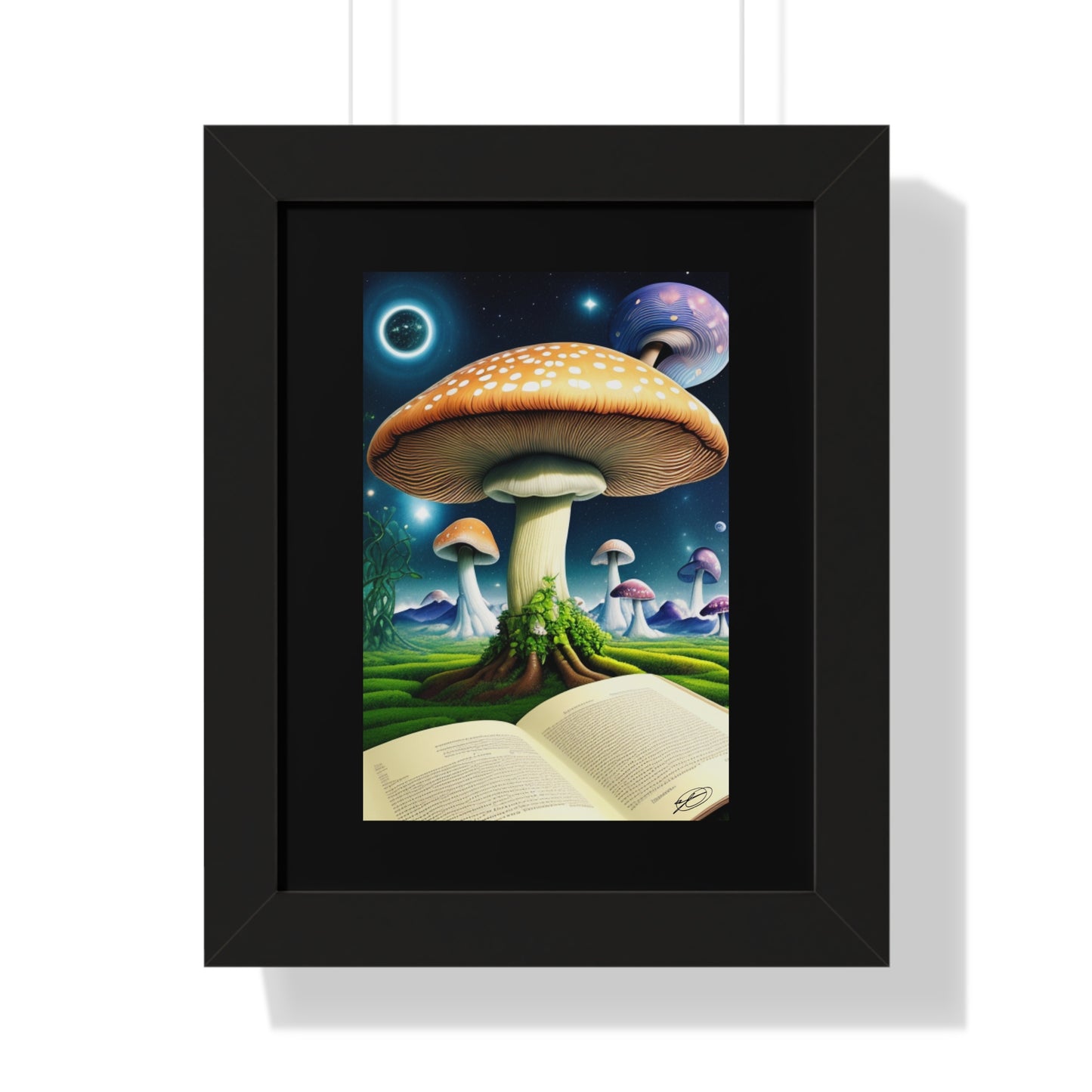 MUSHROOM EDUCATION-Framed Vertical Poster