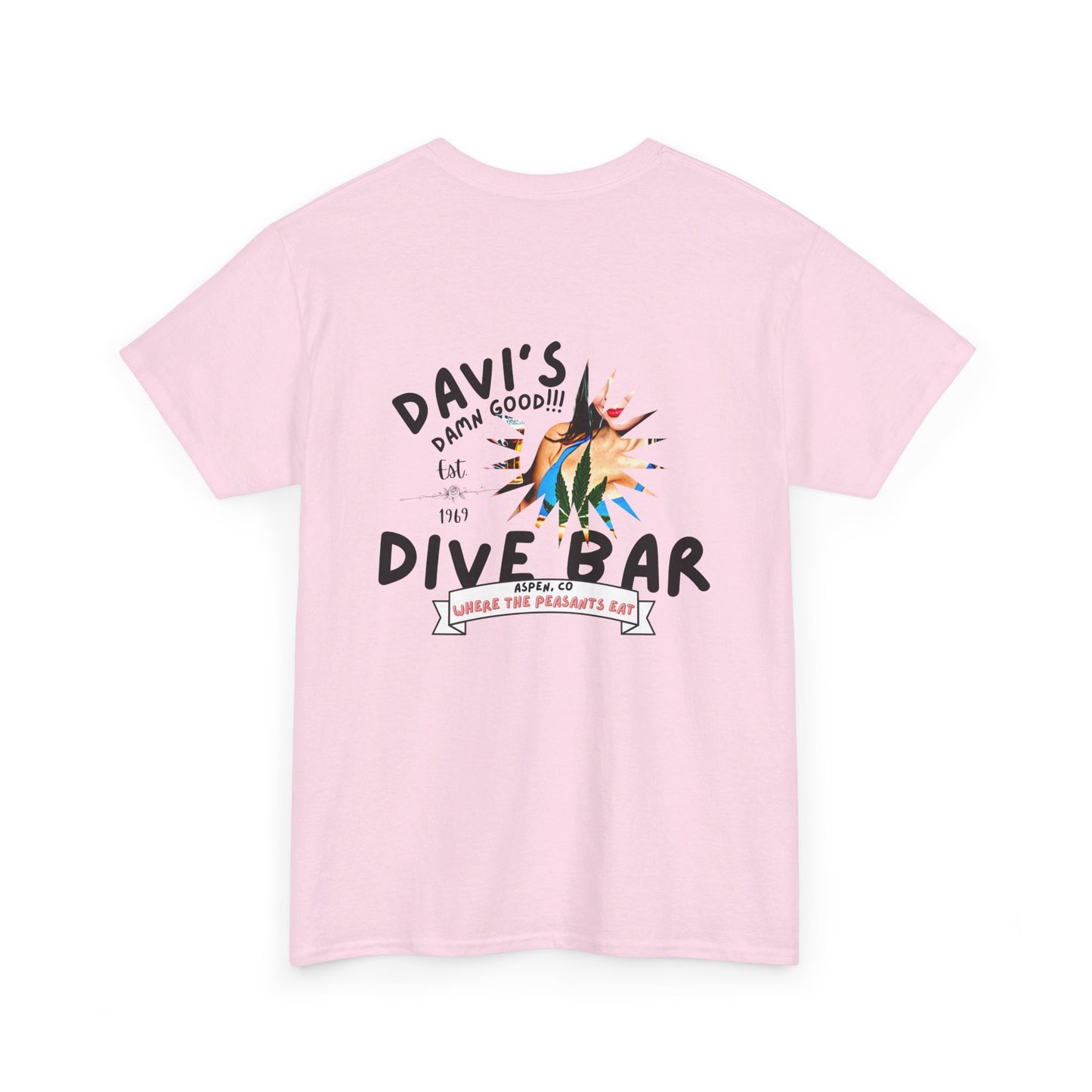 DAVE'S DIVE BAR ASPEN CO-Unisex Heavy Cotton Tee