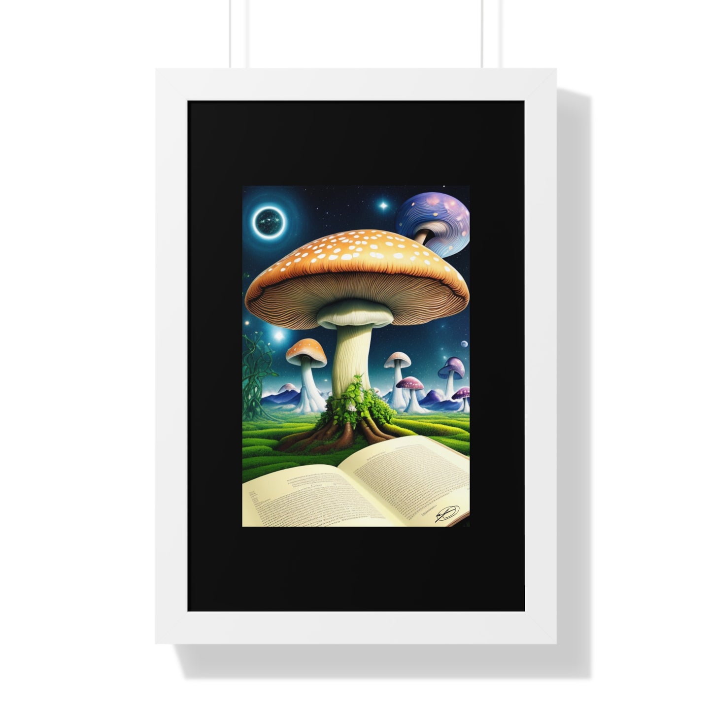 MUSHROOM EDUCATION-Framed Vertical Poster