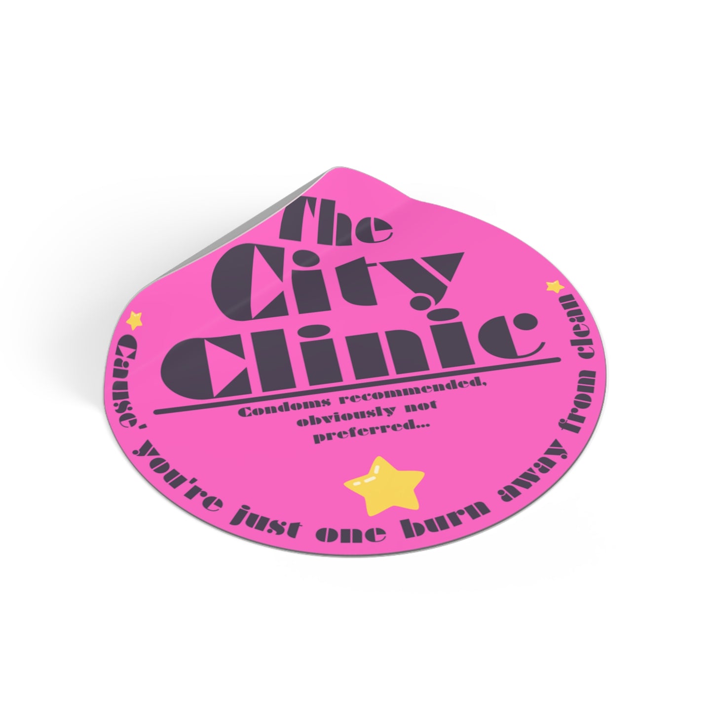 THE CITY CLINIC-Round Vinyl Stickers