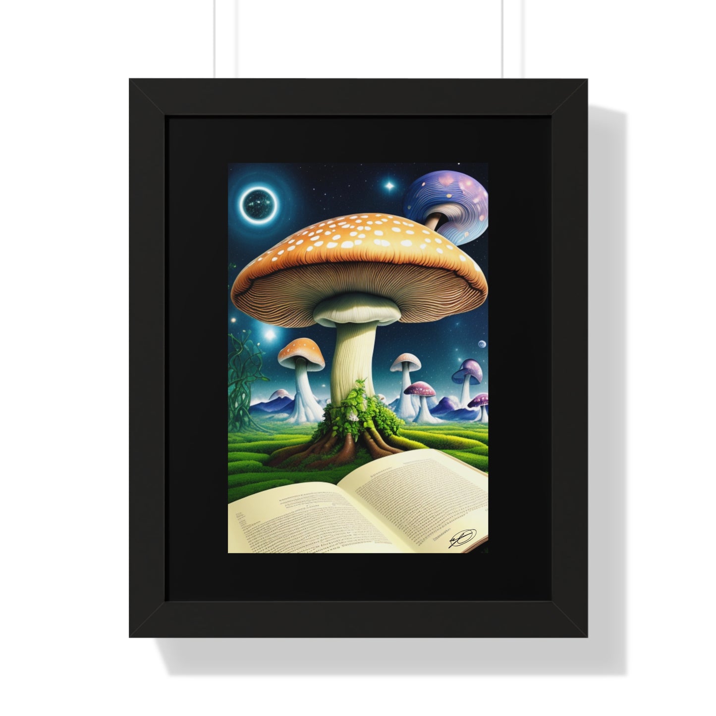 MUSHROOM EDUCATION-Framed Vertical Poster