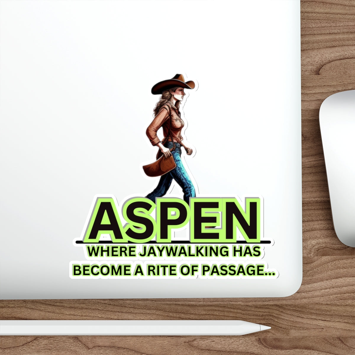 ASPEN JAYWALKING RITE OF PASSAGE-Die-Cut Stickers