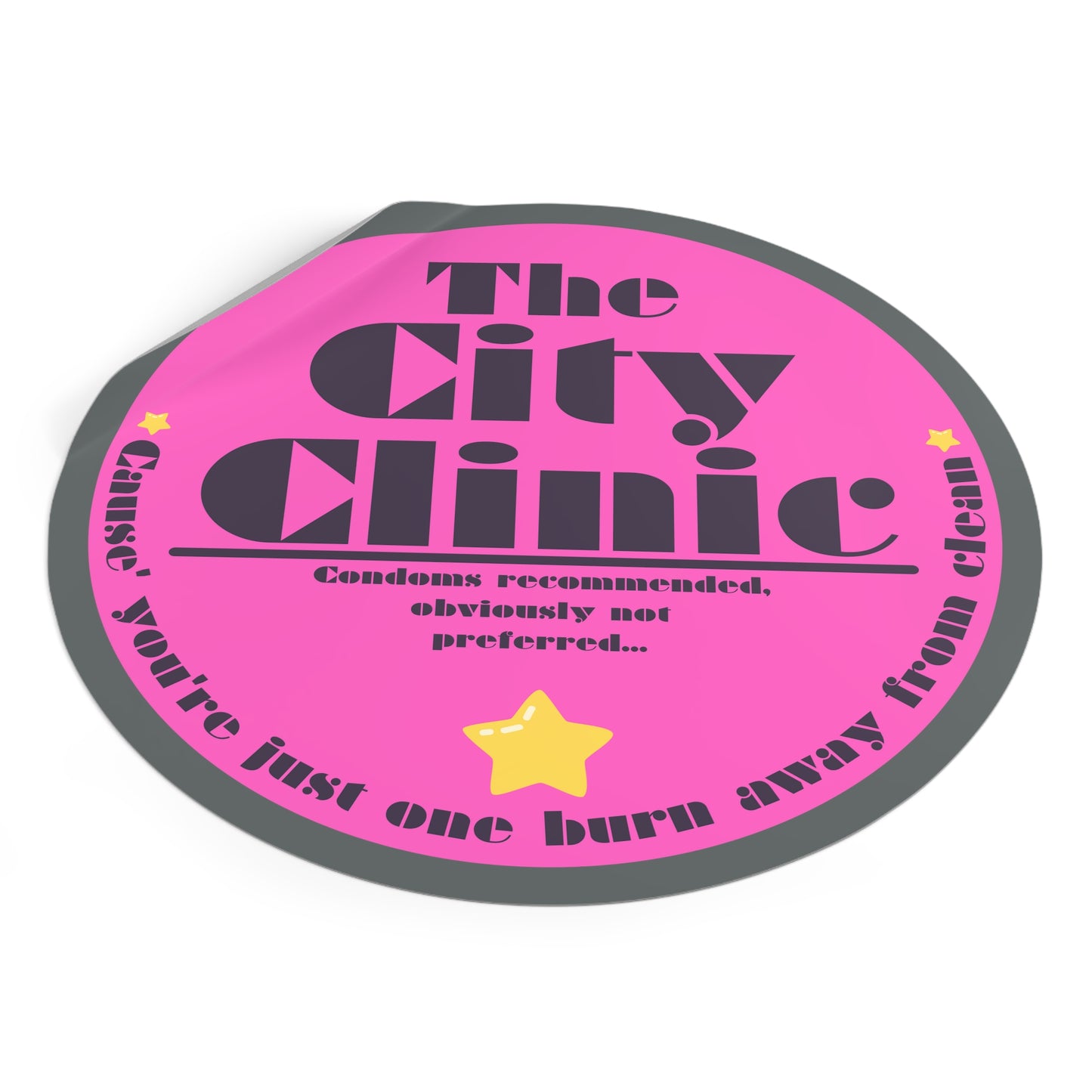 THE CITY CLINIC-Round Vinyl Stickers