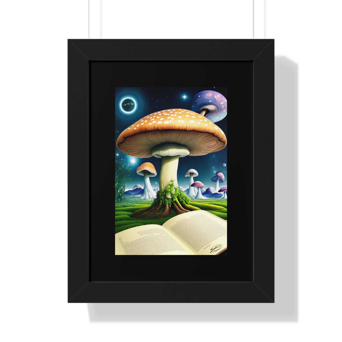 MUSHROOM EDUCATION-Framed Vertical Poster