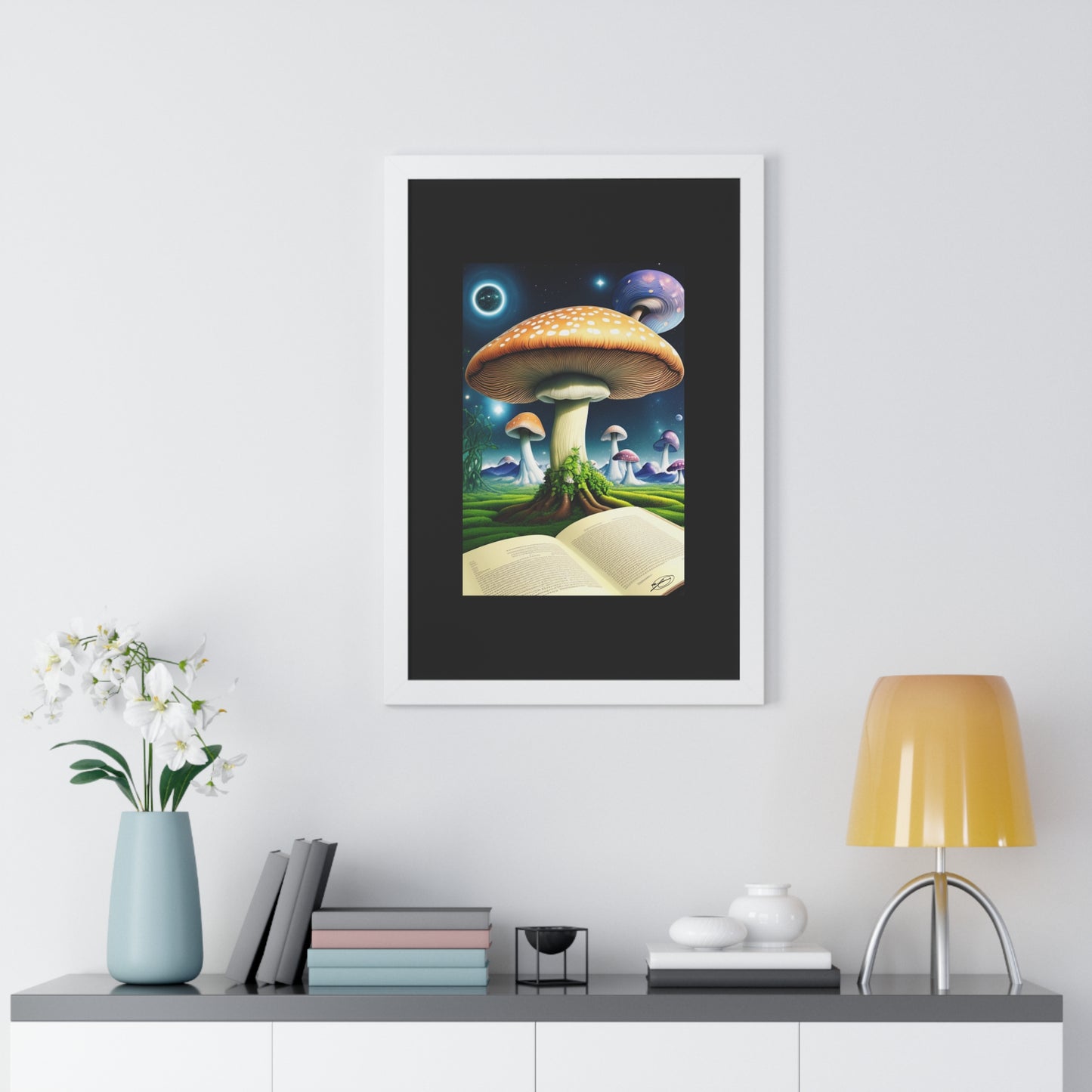 MUSHROOM EDUCATION-Framed Vertical Poster